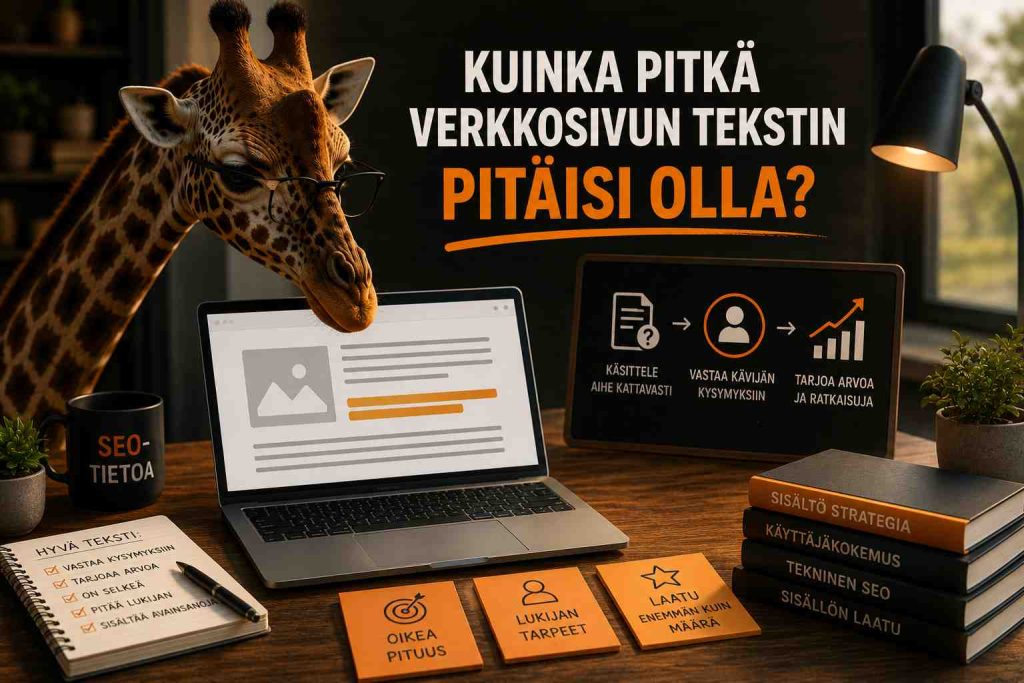 Miten pitkä nettisivun tekstin tulisi olla